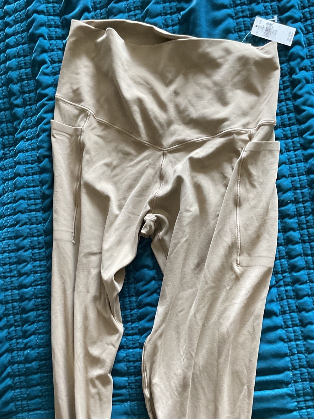aerie Beige High-Waist Pocket Leggings